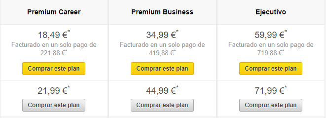 Cuentas Linkedin Premium