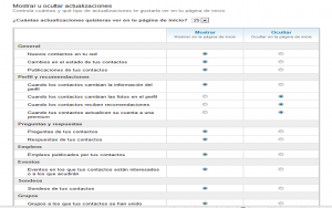 Cómo configurar Actualizaciones de mi Red Linkedin