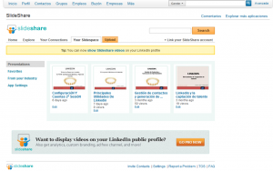 Gestiona tu SlideShare desde Linkedin