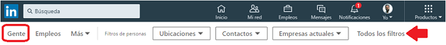Cómo llegar a la búsqueda avanzada en Linkedin2