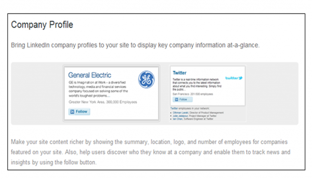 Company Profile - Información de la compañia