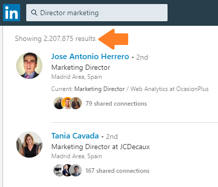 La búsqueda avanzada en Linkedin 5