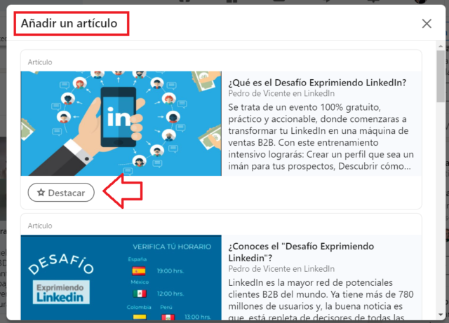 Cómo subir documentos al perfil de Linkedin 3