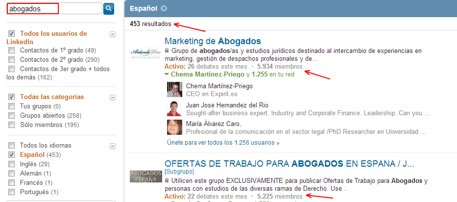 Prospección de clientes en Linkedin 3