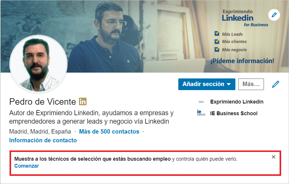 Linkedin reclutadores oportunidades profesionales 1