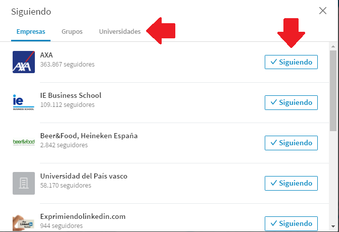 Cambios en el perfil Linkedin 9