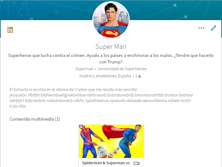 Cambios en el perfil Linkedin 2