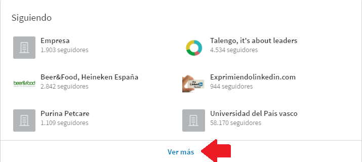 Cambios en el perfil Linkedin 8