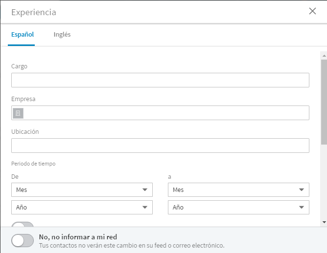 Cambios en el perfil Linkedin 4