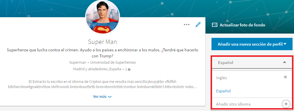 Cambios en el perfil Linkedin 7