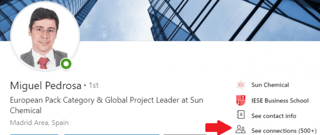 Mejoras en el perfil Linkedin ver contactos
