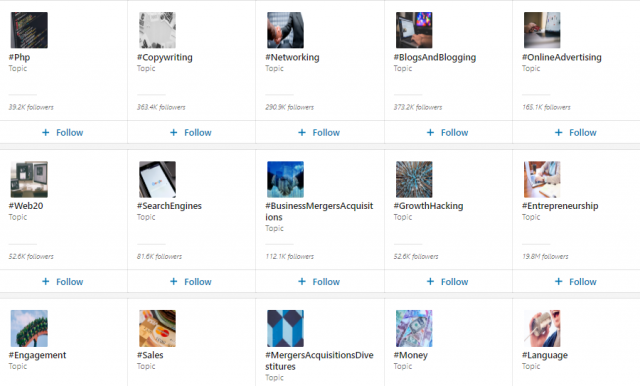 Mejoras en el perfil Linkedin uso de hashtags 4