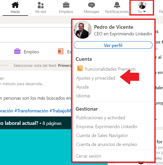 exportar contactos linkedin