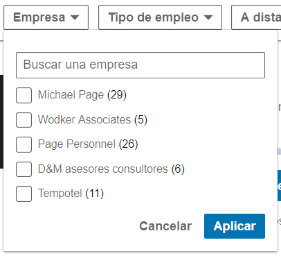 Linkedin empleos Empresa