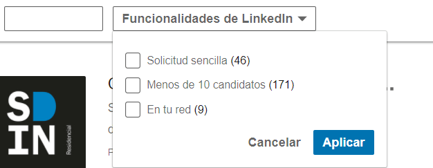 Linkedin empleos Funcionalidades de Linkedin