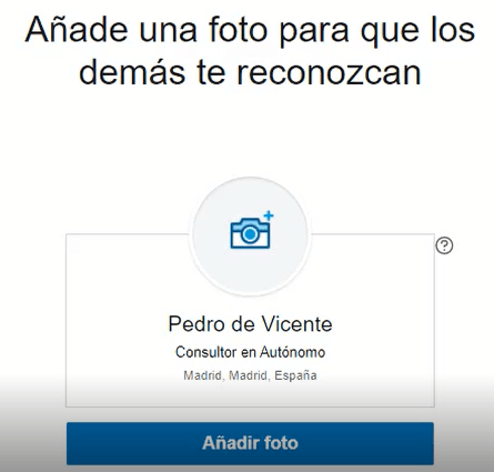 Crear cuenta en Linkedin - foto del perfil 2