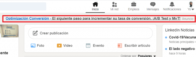 Cuánto cuesta realizar publicidad en Linkedin