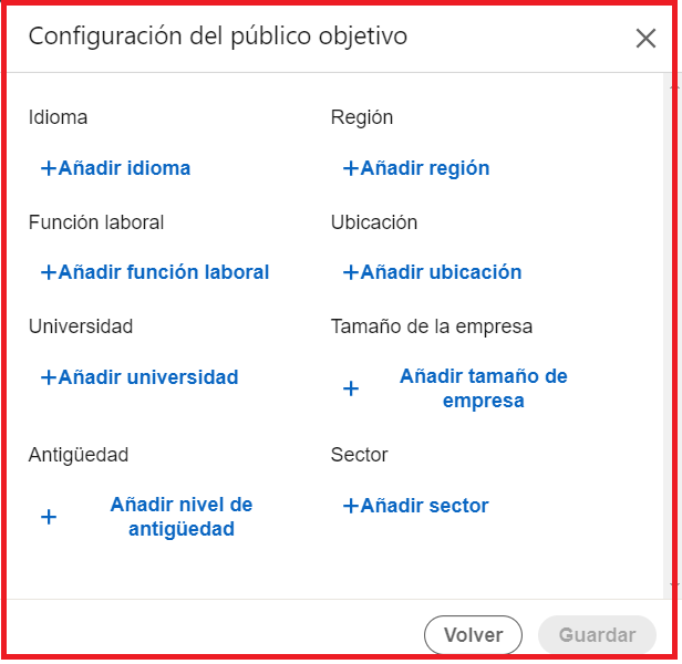 segmentación linkedin para empresas