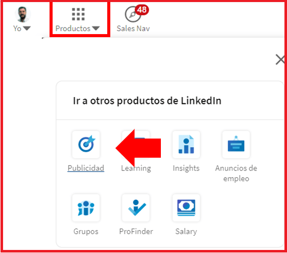 Linkedin Insight Tag - crear cuenta publicitaria