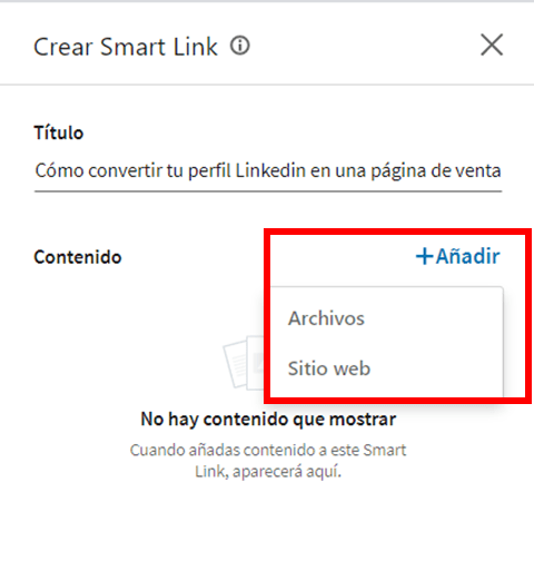 Linkedin sales navigator - los smart links 3