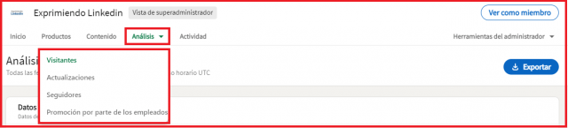 Estrategias para aumentar tu visibilidad en Linkedin - Análsis visibilidad página empresa