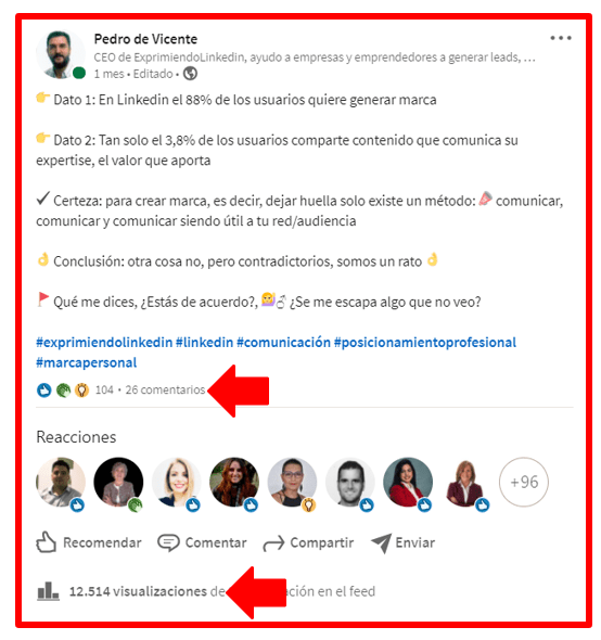 boost en Linkedin cómo aumentar el alcance de tus publicaciones 9