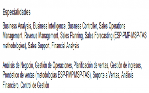 Especialidades Linkedin